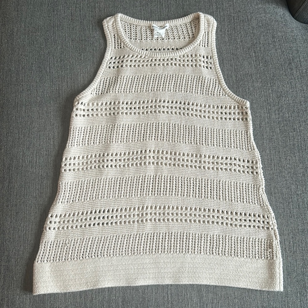 Club Monaco Knit Racerback Sweater Tank Medium